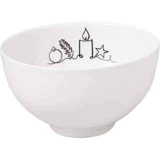 Villeroy & Boch Bol XMAS Statement Lines weiß