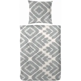 Primera Bettwäsche »Mako-Satin Bettwäsche Boho« 2 Stk. tlg. im natürlichen Boho Style, grau