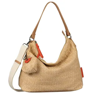 Tom Tailor Vanya Hobo Bag Polyamid Beige/Brown