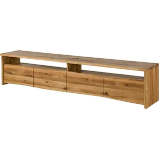 Massivmoebel24.de Lowboard Wildeiche 240x45x50 natur geölt PURE OAK #119