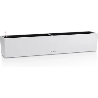 Lechuza® Pflanzgefäß Balconera Stone 100 cm x 19 cm Quarzweiß