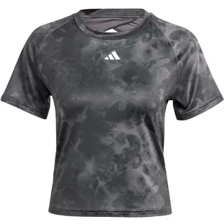 adidas Damen Train Essentials AOP Flower Tie-Dye Tee T-Shirt, Grey Five/Carbon, S