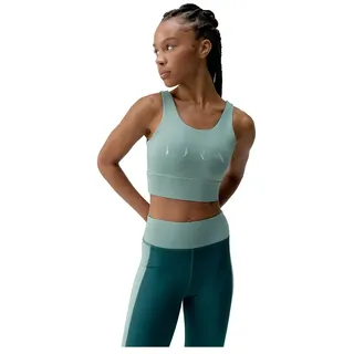 Born Living Yoga Maiko Sport-top Mit Mittlerer Bis Hoher Unterstützung - Iceberg Green / Deep Green - M