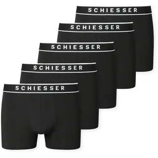 SCHIESSER Boxershorts 5er Pack Schwarz / Weiß M