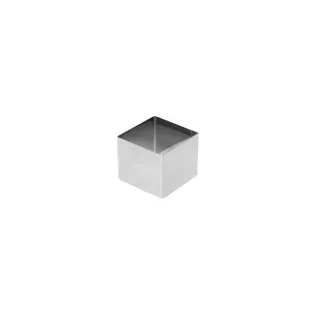 SCHNEIDER Mini Dessert-Ring, Kleiner Speisering in 7 Varianten aus 0,8 mm starkem Edelstahl, Ausführung: Quadrat (Durchmesser: 70 mm)