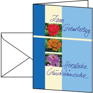 Sigel Geburtstagskarte Blumen