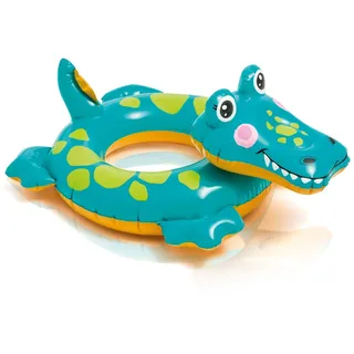Intex Badetier Aufblasbarer Schwimmring für absoluten Badespaß/Kroko/Krokodil/Krokodil ca. 72 x 66 cm Badespaß für Kinder/der ideale Badespass für Schwimmbad, See, Strand oder Bade Urlaub