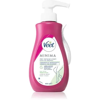 Veet Minima Dry Skin feuchtigkeitsspendende Depilationscreme für trockene Haut 400 ml