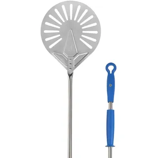 Gi.Metal Pizzaschaufel aus Edelstahl, abnehmbarer Griff 2Smart, professionelles Design