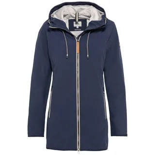 camel active Damen Langer Windbreaker mit weichem Plüschfutter Dunkelblau, womenswear-44