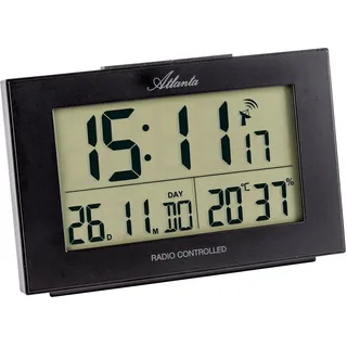 Atlanta Digital Funkwecker schwarz