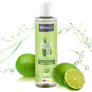 Mahlzeit WOODY OIL Holzpflege, Öl für Schneidebretter und Holzküchenutensilien | 250 ml, Limettenduft | 100% natürlich | Holzöl für Holzschneidebretter Arbeitsplatten Küche, Arbeitsplattenöl