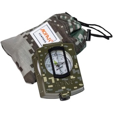 AOFAR AF-4580 Militärkompassobjektiv, fluoreszierend, wasserdicht, verwendet für Kartenfinder, verwendet für Camping, Wandern, Jagen