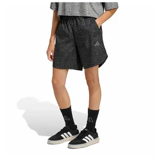 Adidas Future Icons Allover Printed Kurze Hose - Black / Grey Six / Grey Four - 13-14 Jahre