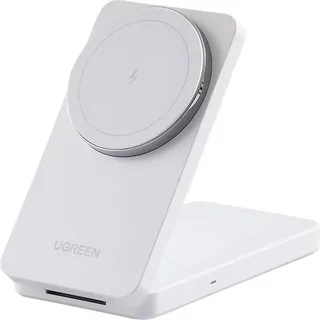 UGREEN 2-In-1 Magnetic Wireless Charger White