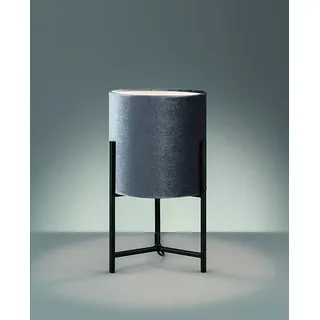Tisch Leuchte Lampe Evin 1flg. E27 Fischer & Honsel 50295 grau H38cm Ø23cm
