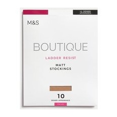 Womens Boutique Laufmaschensichere, matte Strumpfhose (10 den) - Pink Mix, Pink Mix, M