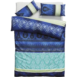 otto home Home affaire Bettwäsche »Sonnenham« 2, tlg. in Gr. 135x200 oder 155x220 cm, 100% Baumwolle, Paisley, blau,