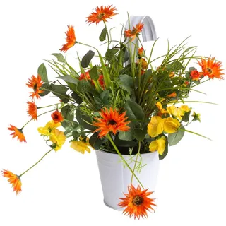 Botanic-Haus Kunstblume "Sommerblumen", orange, gelb),