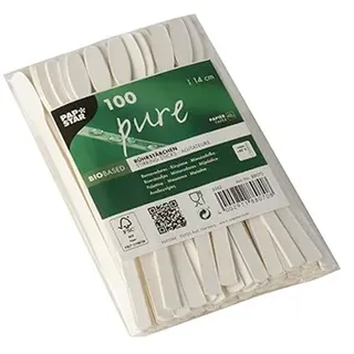 Papstar Rührstäbchen, Pure Papier Weiß