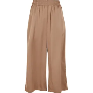 URBAN CLASSICS Culottes Wide Leg Satin Braun 3XL