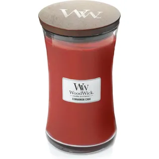 Woodwick Cinnamon Chai Duftkerze 610 g rot