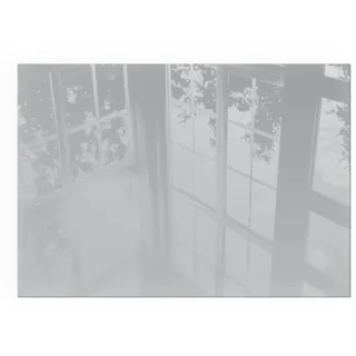 Tulup Kaminbodenplatte Glas 100 x 70 x 0,4 cm Hellgrau