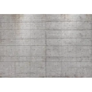 KOMAR Fototapete "Concrete Blocks - Größe 368 x 254 cm bedruckt glatt Wohnzimmer, Schlafzimmer,