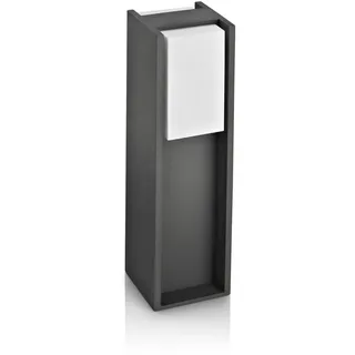 Philips Sockelleuchte Aluminium 14 W E27 IP44 anthrazit