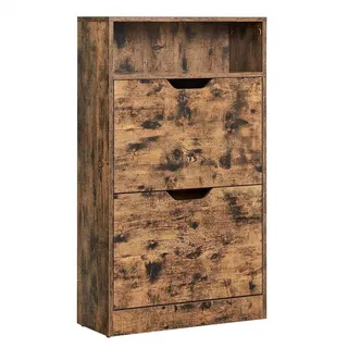 Mid.you Schuhkipper , Braun , Holzwerkstoff , 60x102x24 cm , Kleinmöbel