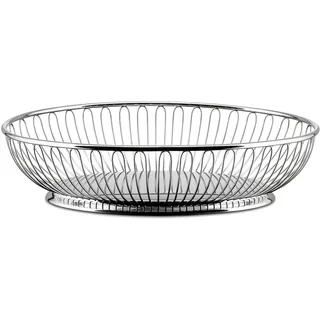 Alessi Drathkorb, oval aus Edelstahl