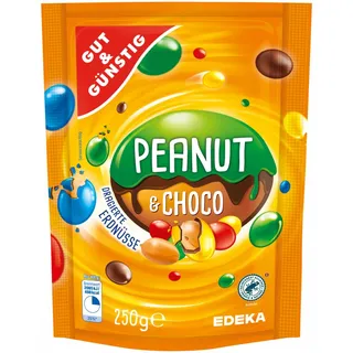 Gut&Günstig Peanut & Choco bunt Schokobonbons 250,0 g