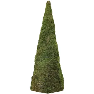 Natur Moosbaum Weihnachtsbaum Deko Grün Ø25cm H70cm Festliche Tischdekoration Skandi-Style - Grün