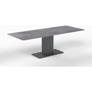 Tisch Glarus Mollis rechteckig - 130 x 80 cm Dekton trilium