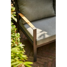 Bild von Gartenbank, Anthrazit, Grau, - 124.5x87.5x74 cm,