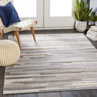 livabliss MAASTRICHT Kurzflorteppich 160 x 215 cm Braun