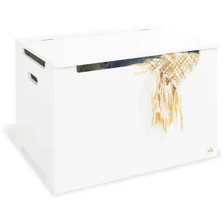 Pinolino Spielzeugtruhe aus Holz 30 kg Fichte weiß lackiert