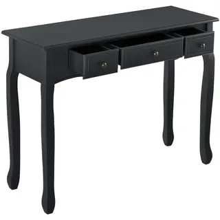en.casa Hirschhorn Konsolentisch 100x78x35 cm Schwarz