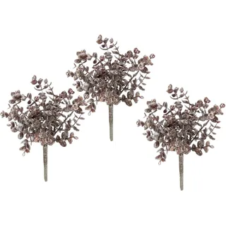 I.GE.A. Kunstpflanze »Eukalyptus« künstlicher Eukalyptuszweig, Dekozweig, 2er Set, rot