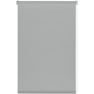 Deco Company Klemmrollo, Blickdicht, Lichtdurchlässig, Lichtschutz, Blendschutz, Rollo für Fenster ohne Bohren, Polyester, Hellgrau, 45 x 150 cm