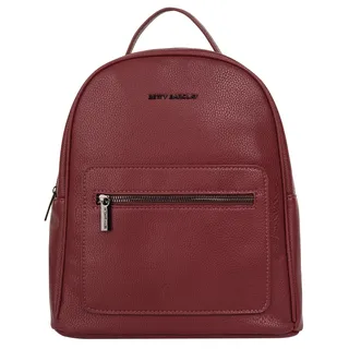 Cityrucksack BETTY BARCLAY, Damen, Gr. B/H/T: 24cm x 28cm x 12cm, onesize, rot, Kunstfaser, Rucksäcke Cityrucksack