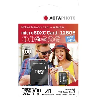 AgfaPhoto MicroSDXC UHS-I U3, V30 A1 High Speed 70MB / 100MB