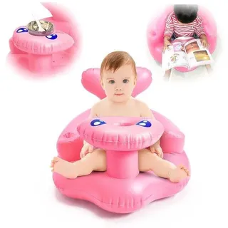 Famanu Aufblasbarer Babystuhl - Ergonomisch, Tragbar, Faltbar, Rosa - Rosa