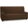 Tunez Elastischer Stoff Braun 3-Sitzer 170 bis 220 cm