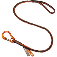 Ergodyne Squids 3100F(x) Orange & Grau Werkzeug-Umhängeband, Einzelkarabiner, 3,6 kg, Orange & Grau, Standard