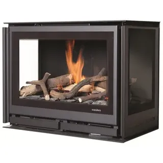 Wanders Gaskamin | SQUARE 60G 3-seitig | Gaswahl | 4,8 kW