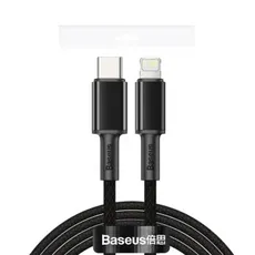 Baseus Ladekabel / Datenkabel USB Typ C zu Lightning - fast charge - Schnelladung 20W schwarz (1m)