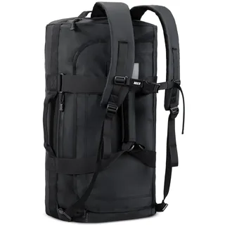 MIER Sporttasche Herren Wasserresistente Reisetasche 40L groß Heavy Duty Convertible Sportrucksack mit Rucksackgurten und Schuhfach für Fitnessstudio, Sport, Reisen, Duffle Bag-Schwarz