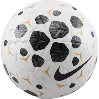 Nike Unisex Academy - Fa25 Fußbälle, White/Black/Black, 5