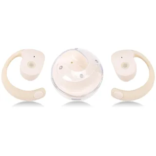 Garsent Earbud -Übersetzer in Echtzeit, Übersetzer Ohrhörer Bluetooth 5.4, 144 Sprachen Online (Beige)